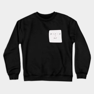 Algebra Equation for Love Crewneck Sweatshirt